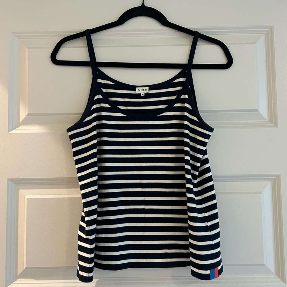 Kule “The spaghetti tank - navy/cream”